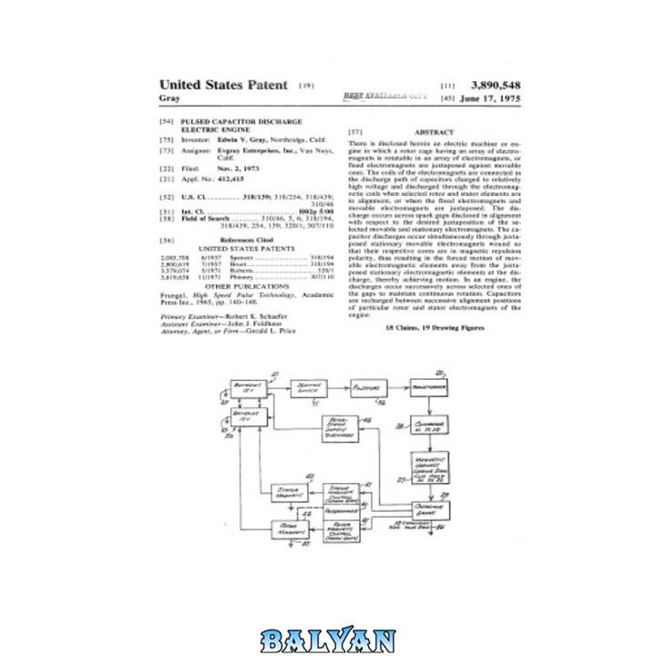 دانلود کتاب Electromagnetic Rotary Engine - US Patent 03890548